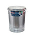 VSI Little Giant Garbage Can Galvanized with Lid Round 31 Gallon - Poudre Pet and Feed Supply